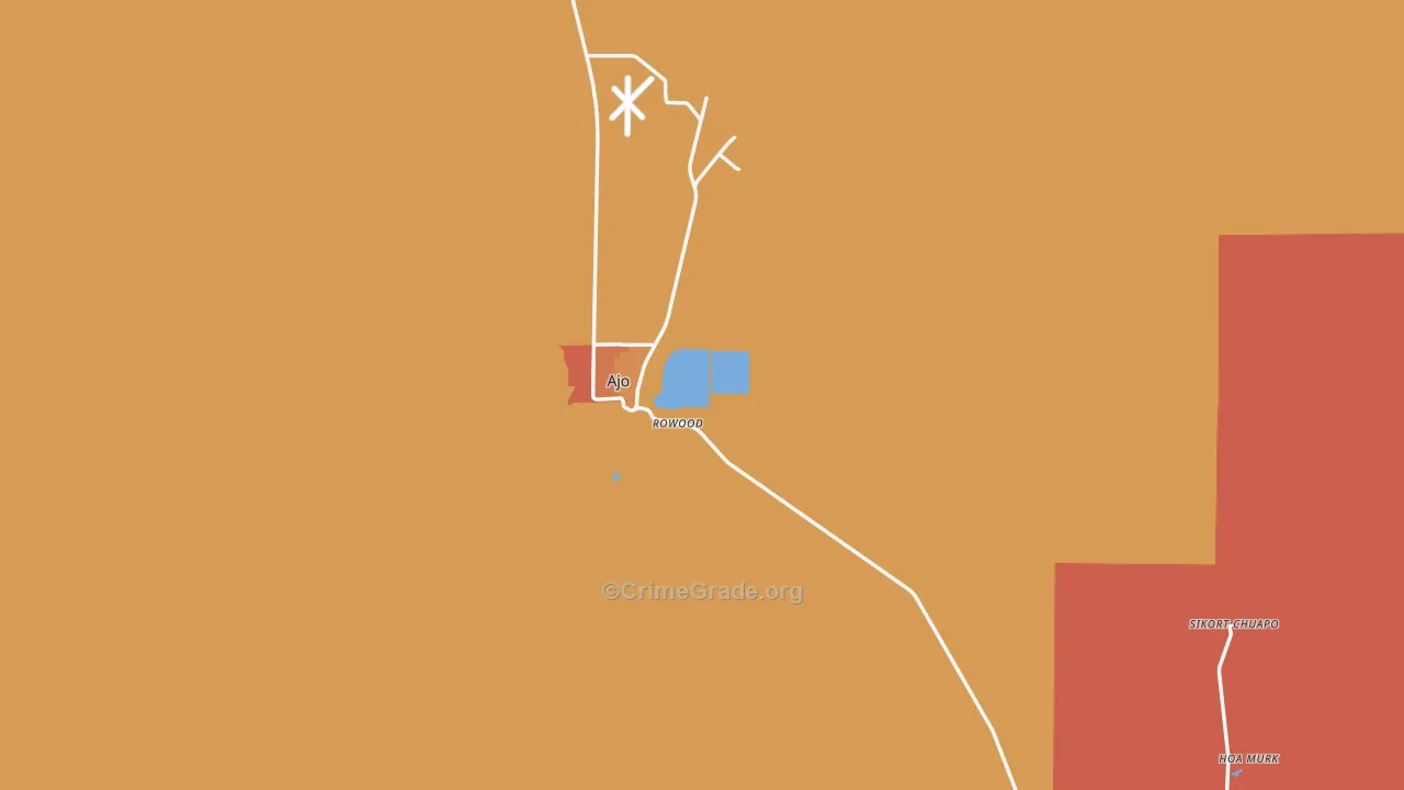 85321, AZ Map of Theft Rates