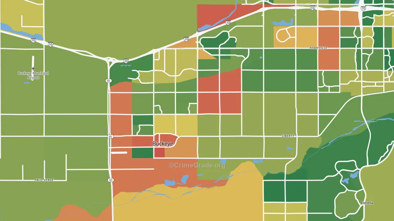85326, AZ Map of Theft Rates