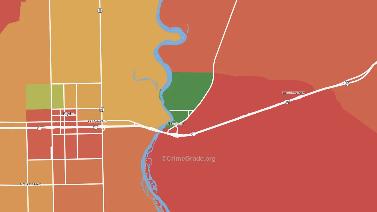 85334, AZ Map of Theft Rates