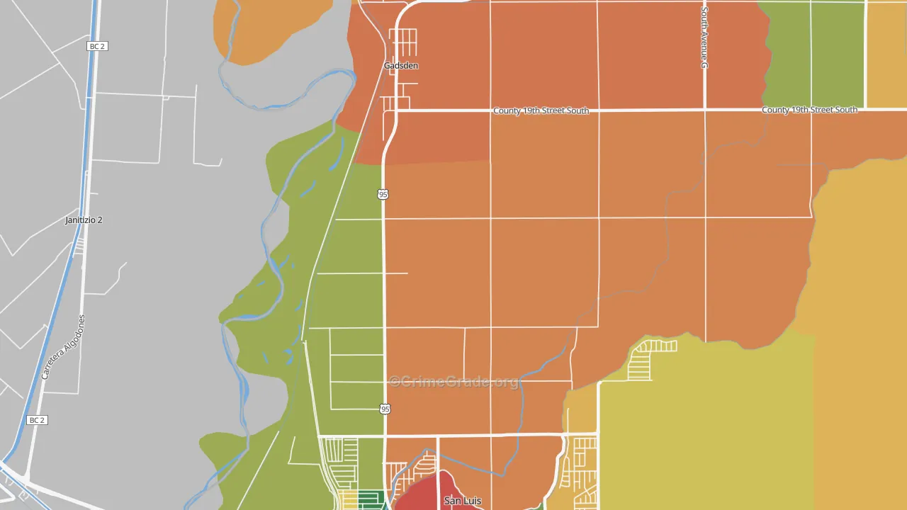 85336, AZ Map of Theft Rates