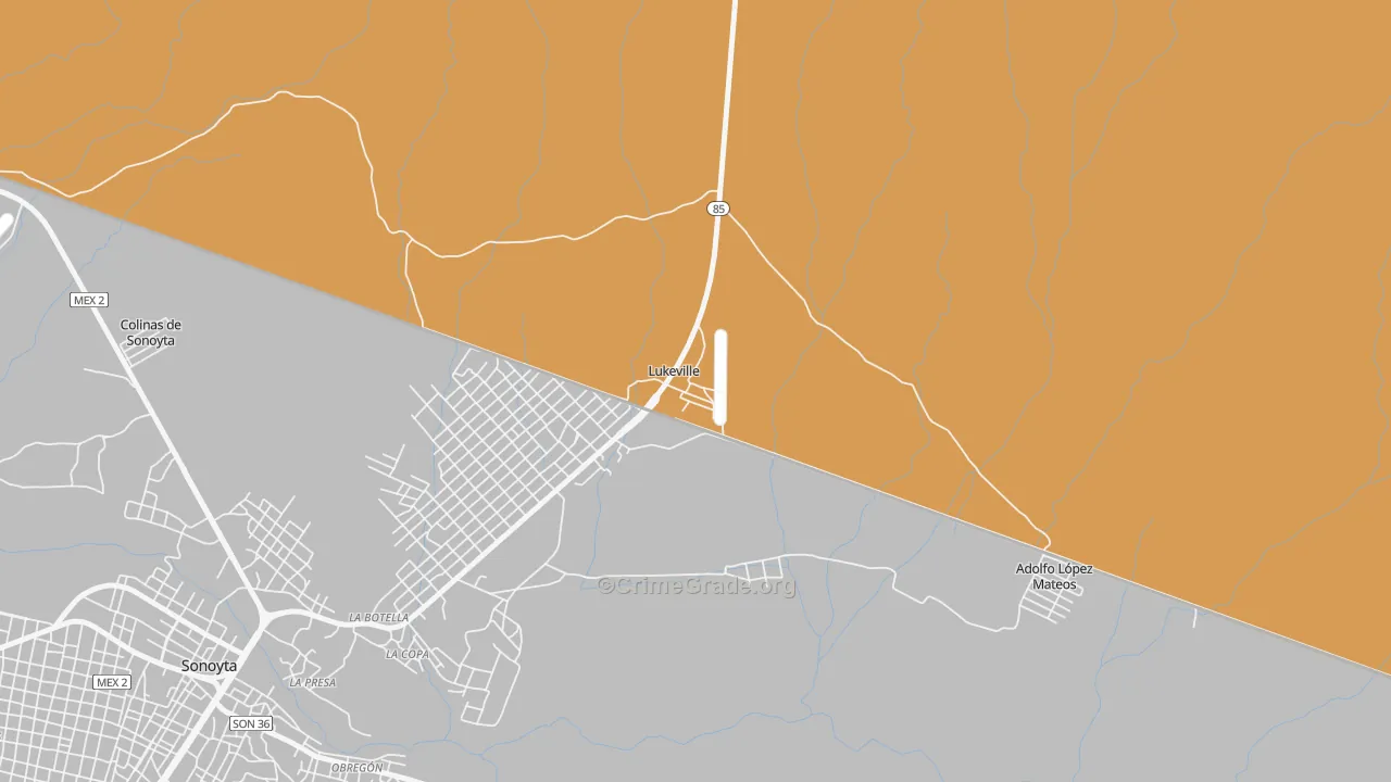 85341, AZ Map of Theft Rates