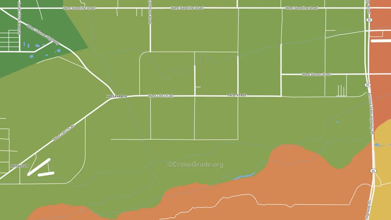 85343, AZ Map of Theft Rates