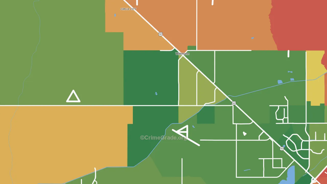 85361, AZ Map of Theft Rates