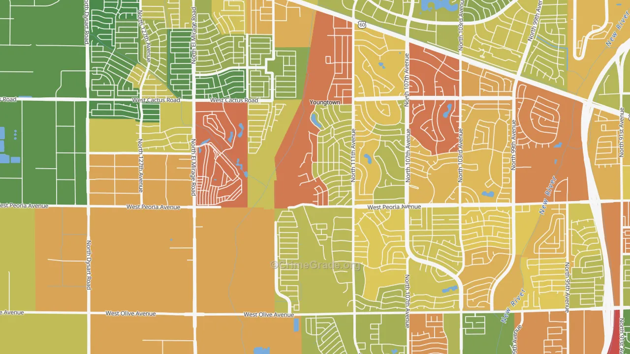 85363, AZ Map of Theft Rates