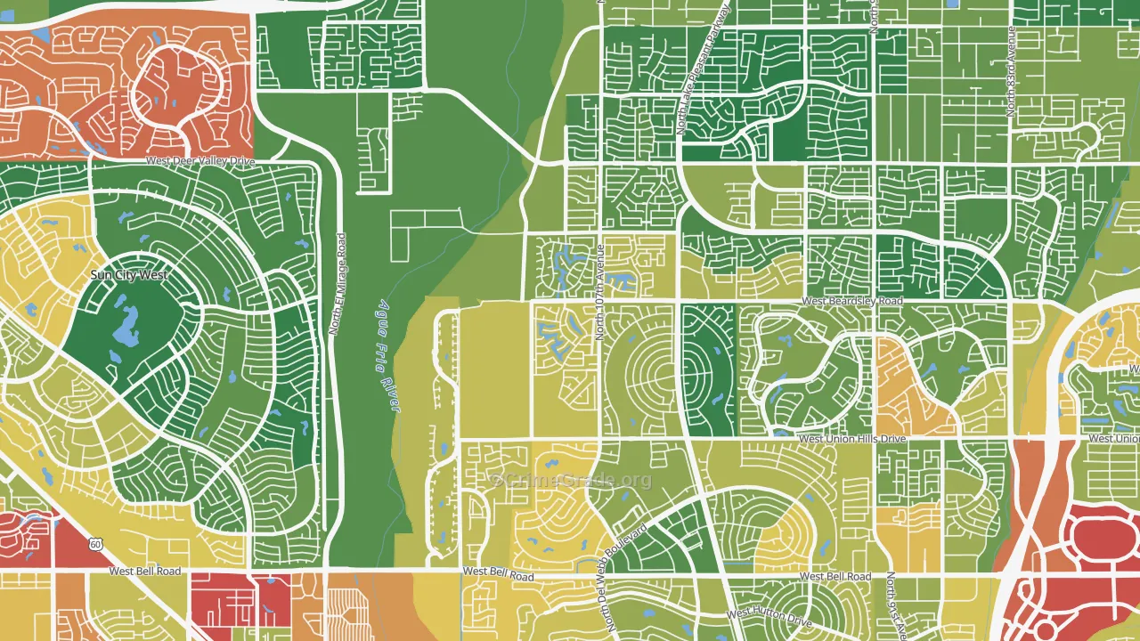 85373, AZ Map of Theft Rates