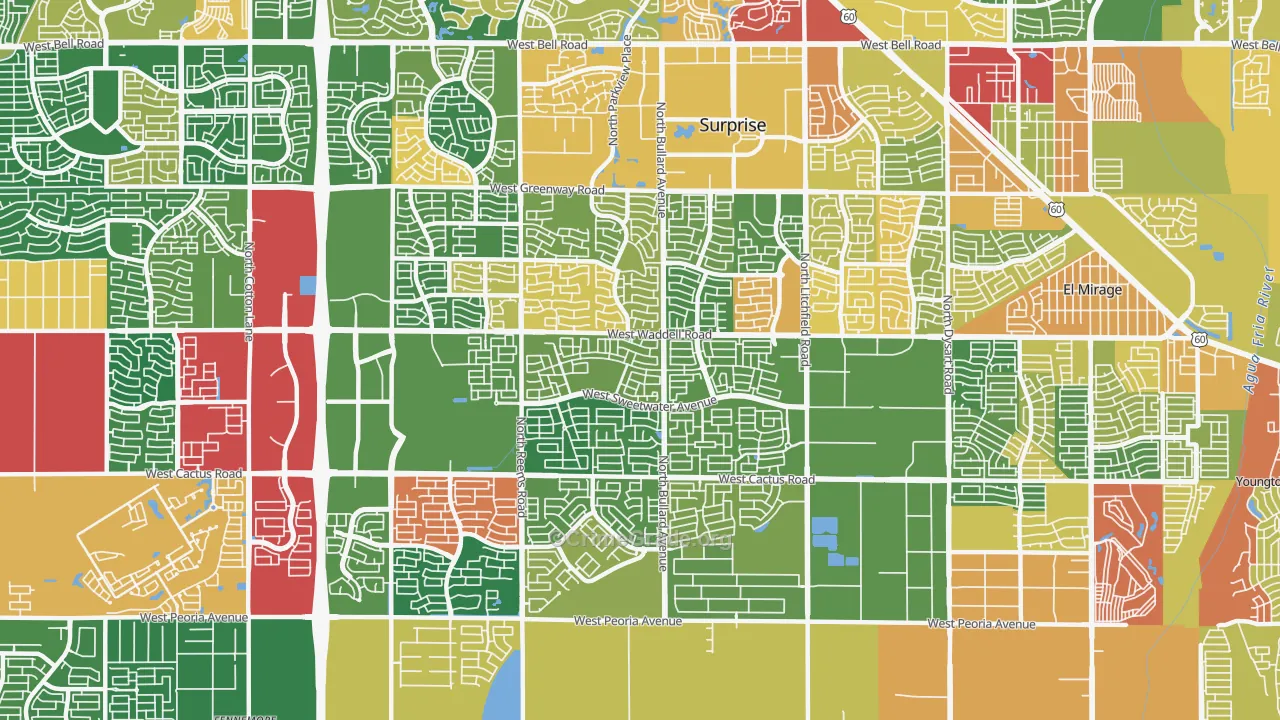 85379, AZ Map of Theft Rates