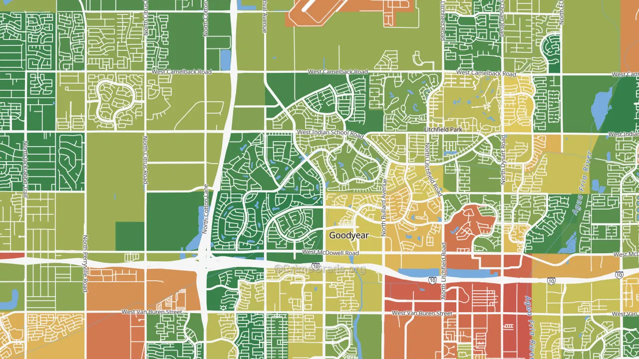 85395, AZ Map of Theft Rates