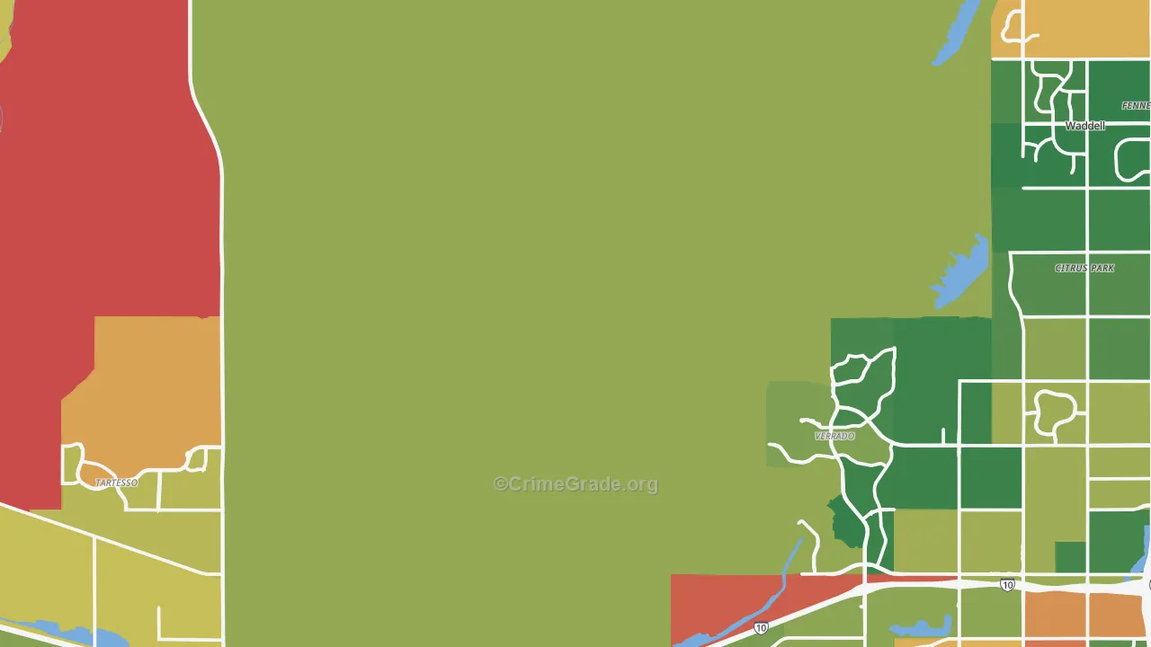 85396, AZ Map of Theft Rates