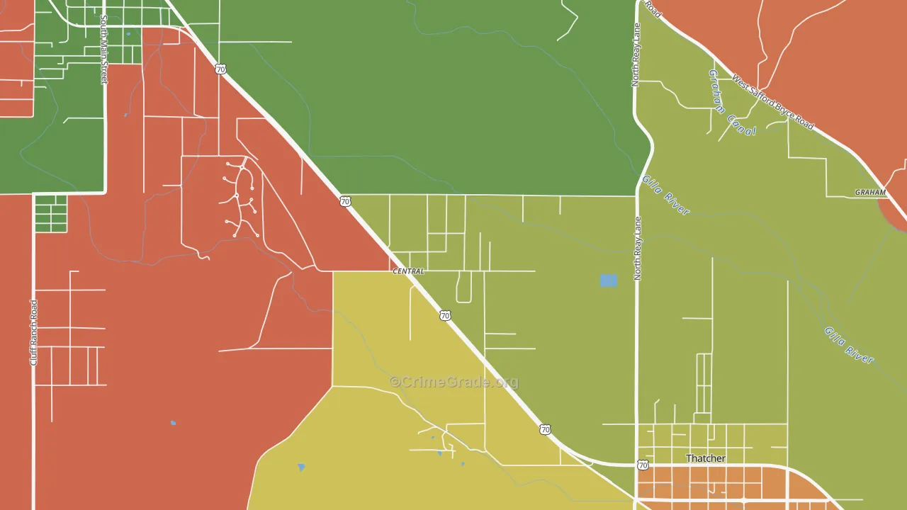 85531, AZ Map of Theft Rates