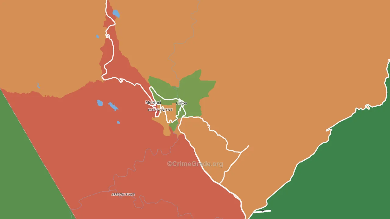 85533, AZ Map of Theft Rates