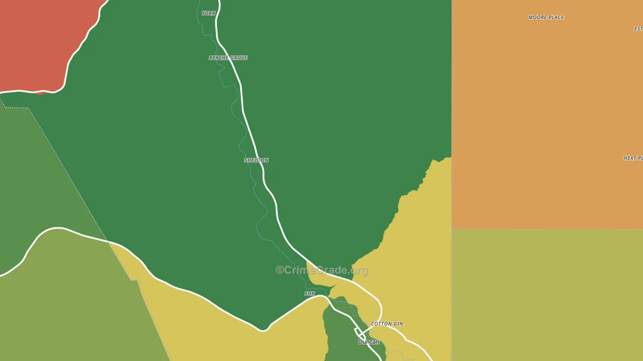85534, AZ Map of Theft Rates