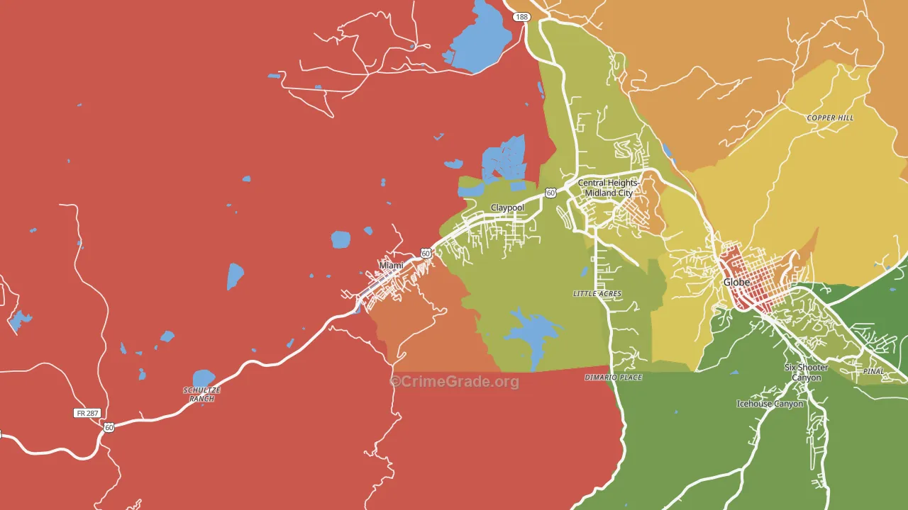 85539, AZ Map of Theft Rates