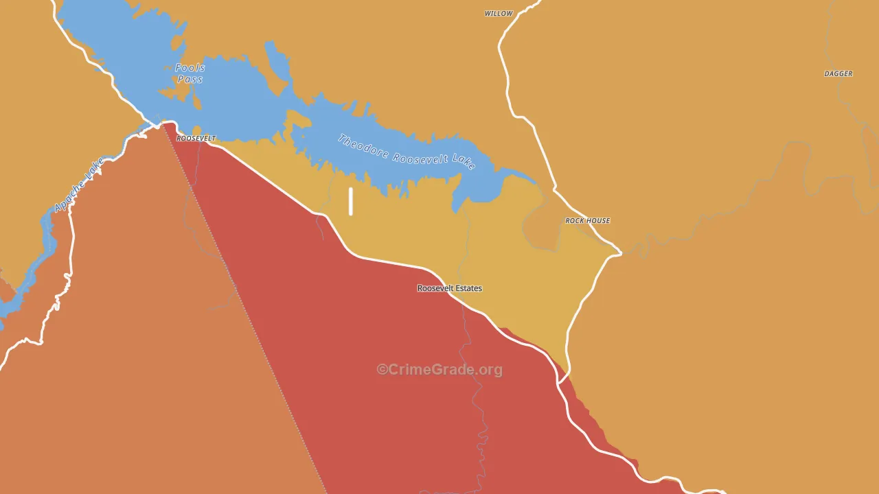 85545, AZ Map of Theft Rates