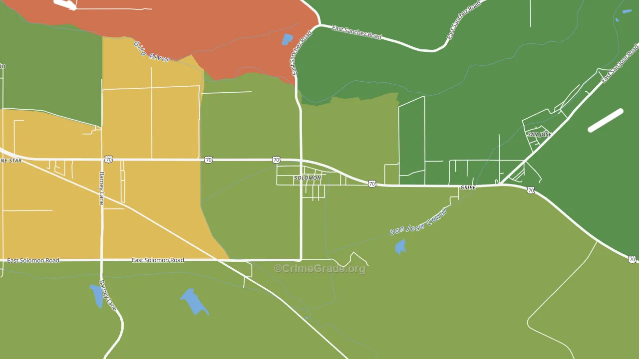 85551, AZ Map of Theft Rates