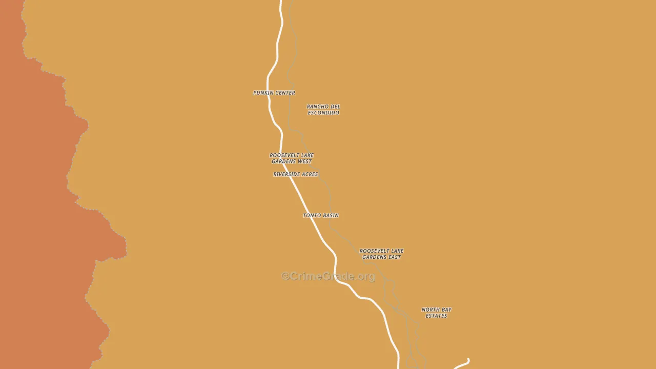 85553, AZ Map of Theft Rates