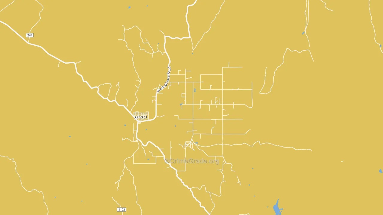 85601, AZ Map of Theft Rates