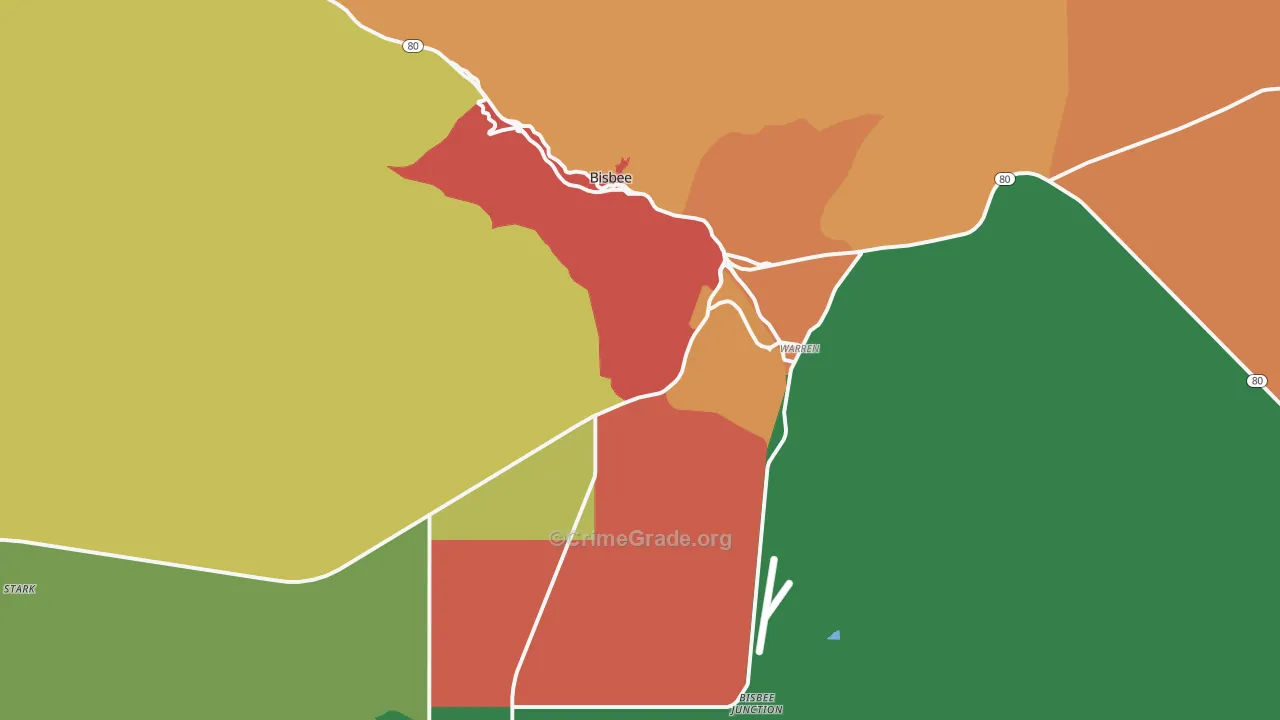 85603, AZ Map of Theft Rates