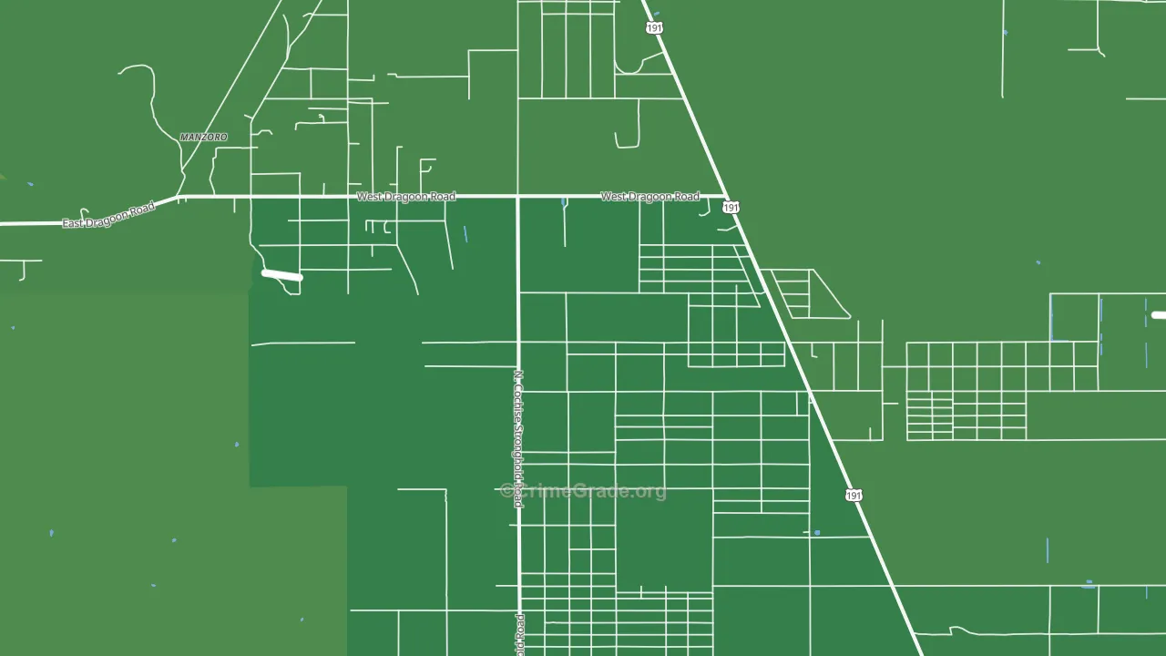 85606, AZ Map of Theft Rates