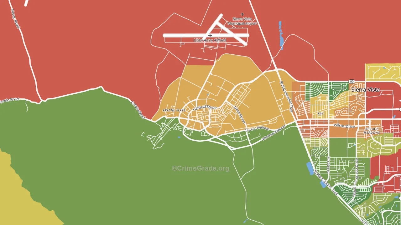 85613, AZ Map of Theft Rates