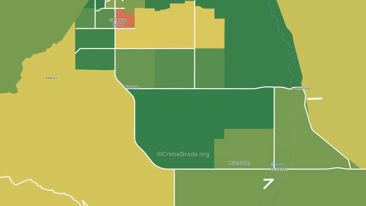 85615, AZ Map of Theft Rates