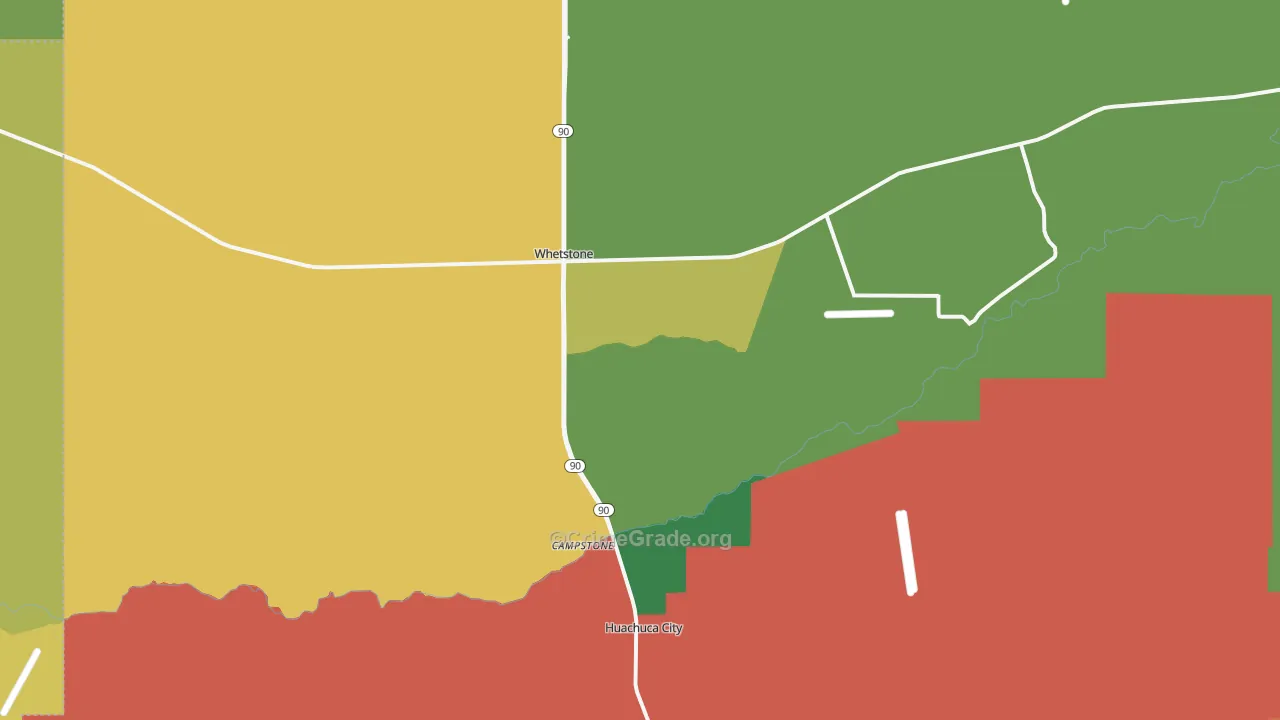 85616, AZ Map of Theft Rates