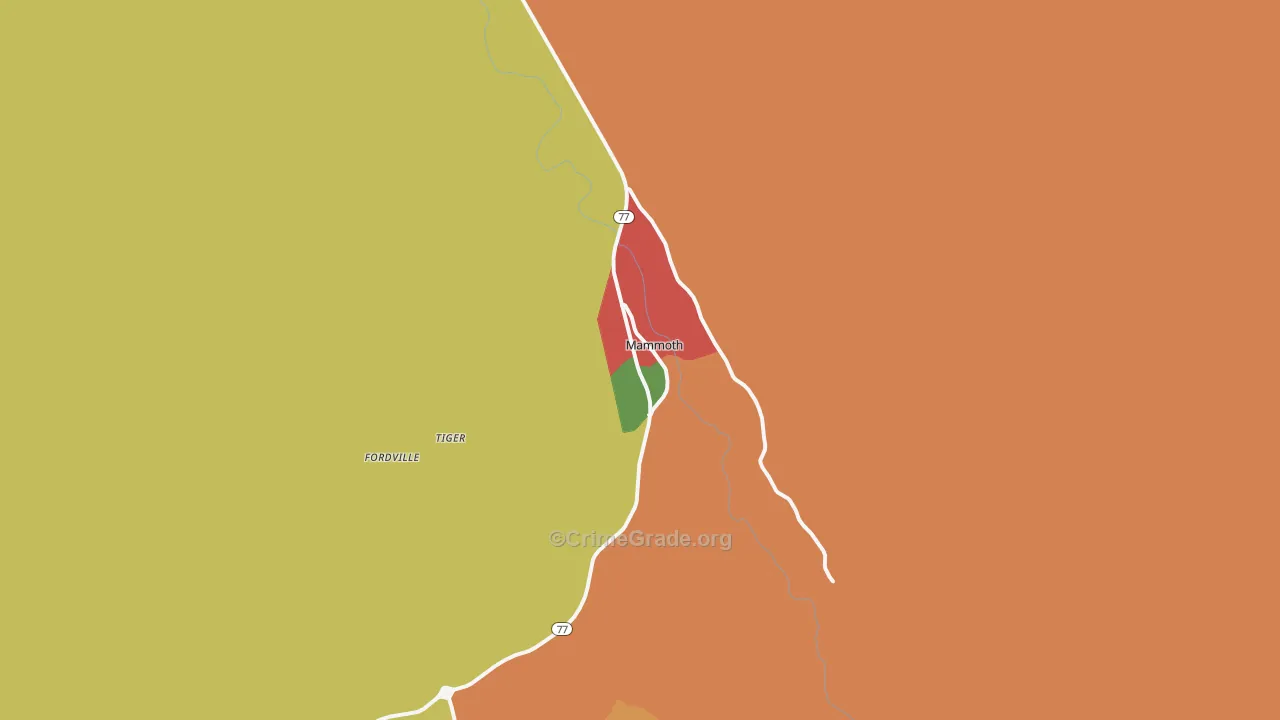 85618, AZ Map of Theft Rates