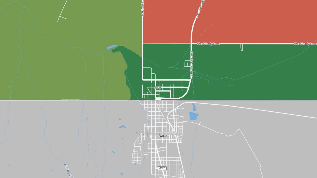 85620, AZ Map of Theft Rates