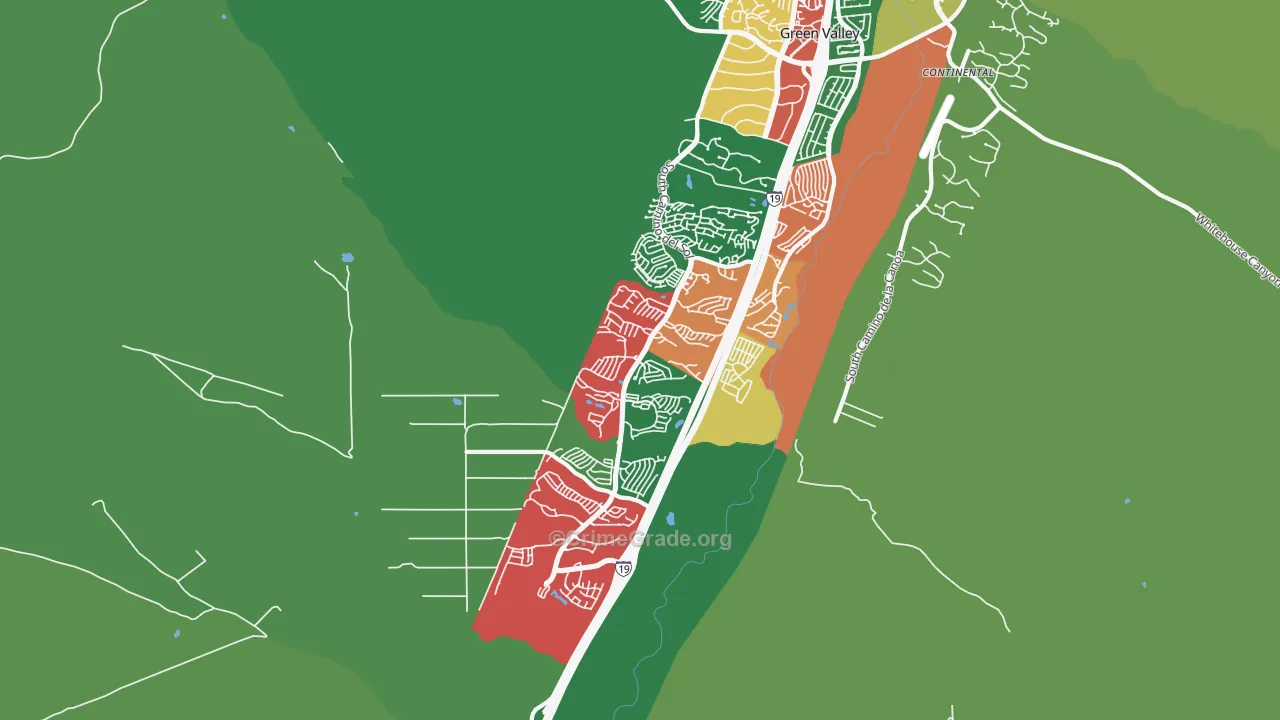 85622, AZ Map of Theft Rates