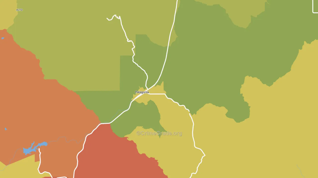 85624, AZ Map of Theft Rates