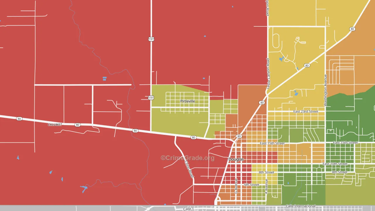 85626, AZ Map of Theft Rates