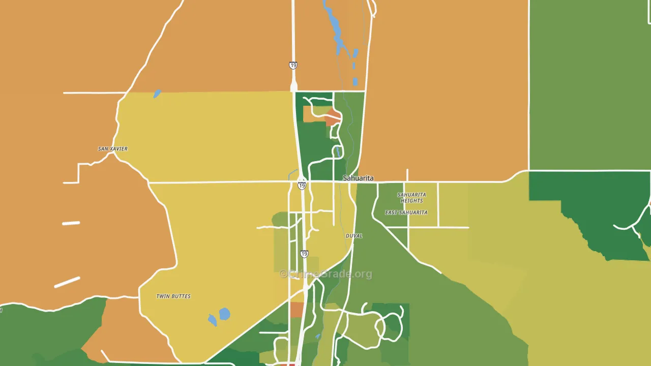 85629, AZ Map of Theft Rates