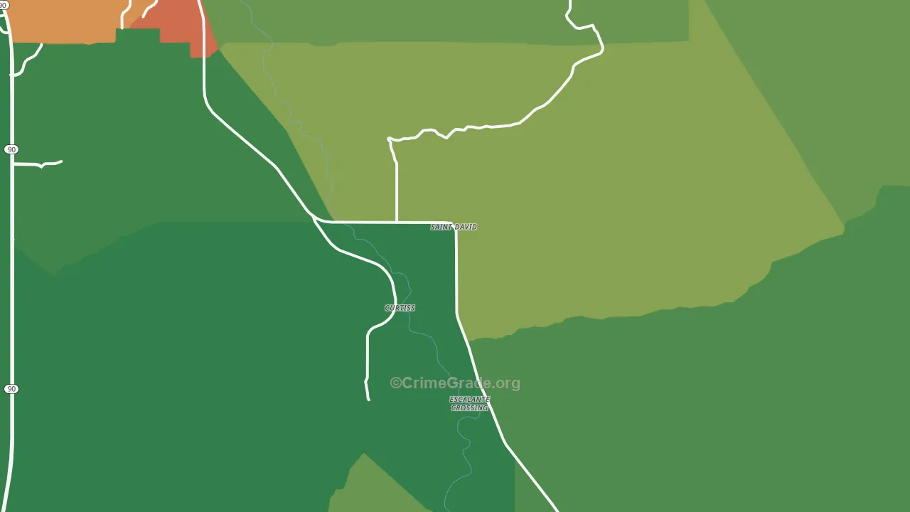 85630, AZ Map of Theft Rates