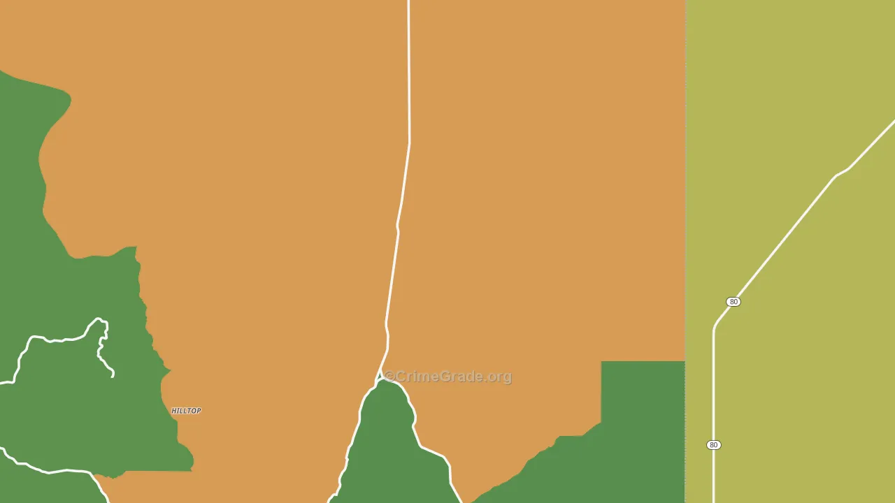 85632, AZ Map of Theft Rates