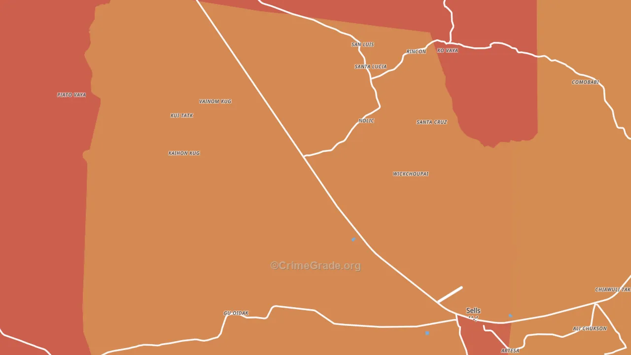 85634, AZ Map of Theft Rates