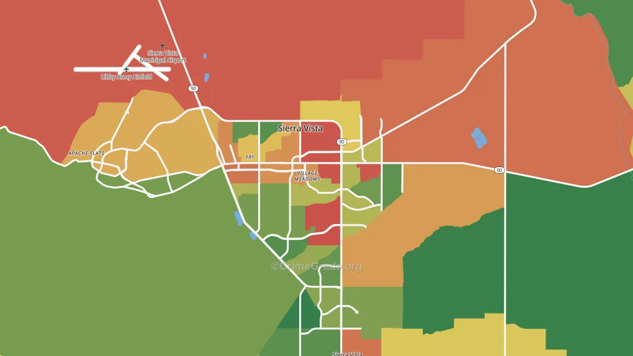 85635, AZ Map of Theft Rates