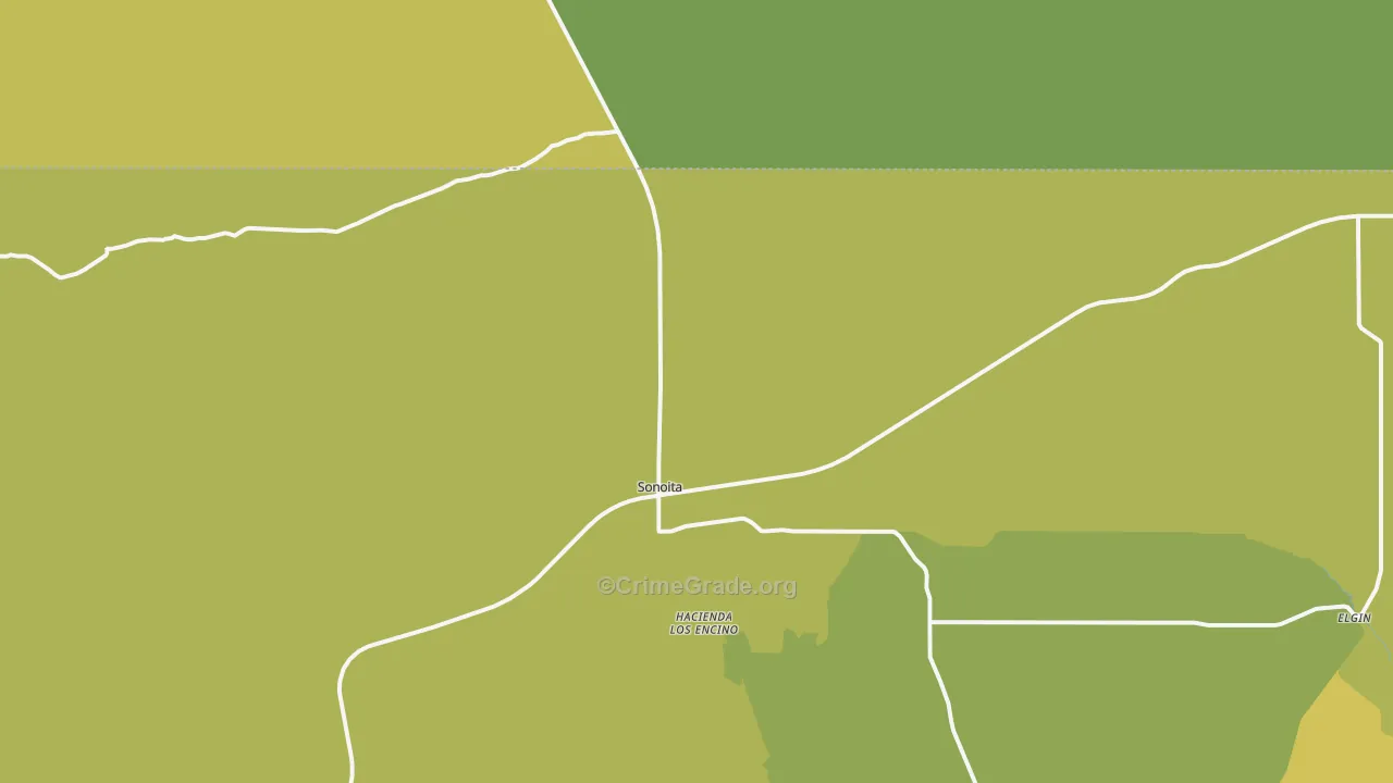 85637, AZ Map of Theft Rates