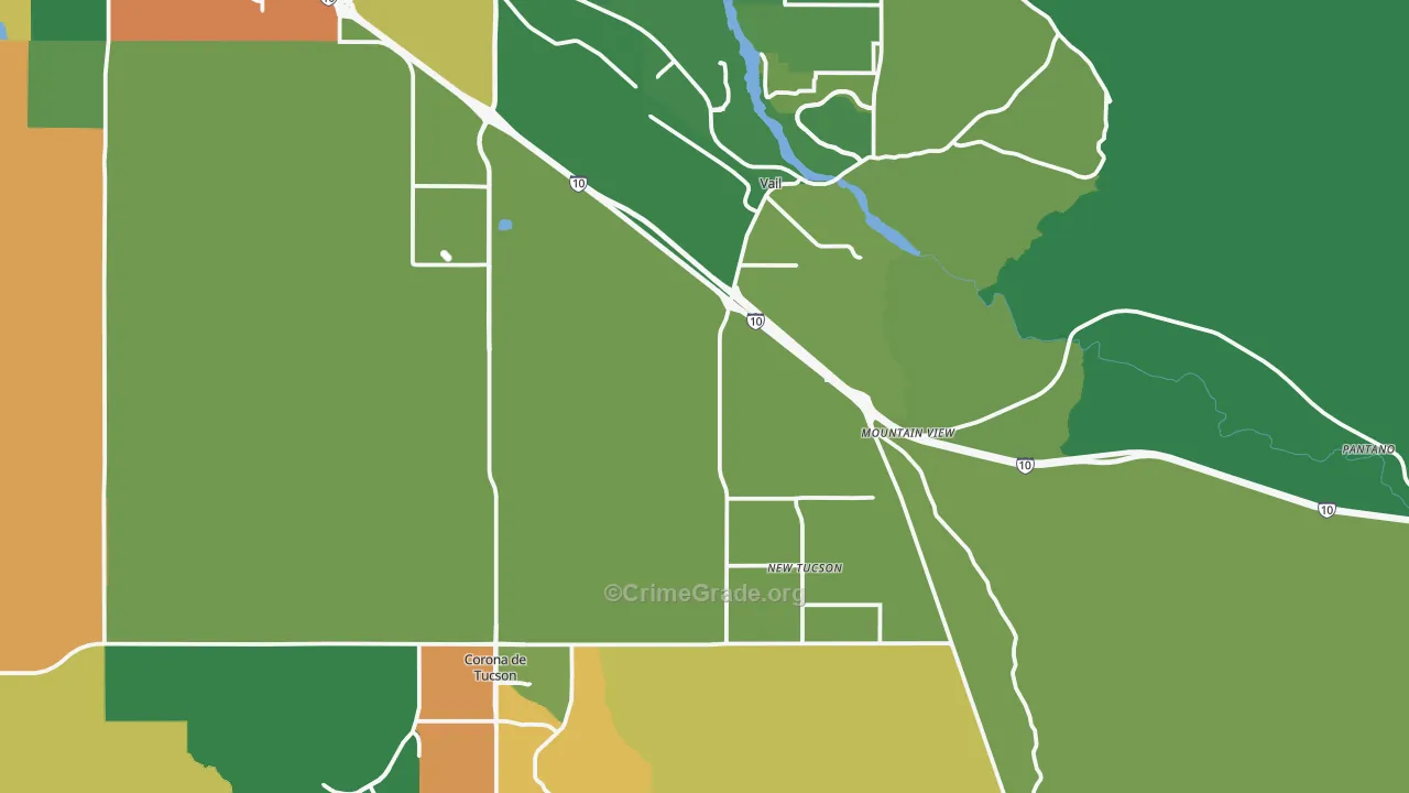 85641, AZ Map of Theft Rates