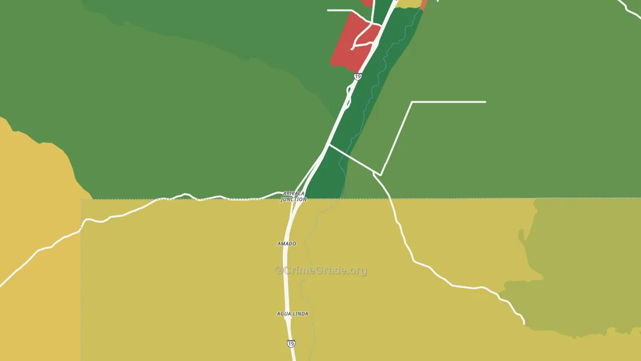 85645, AZ Map of Theft Rates