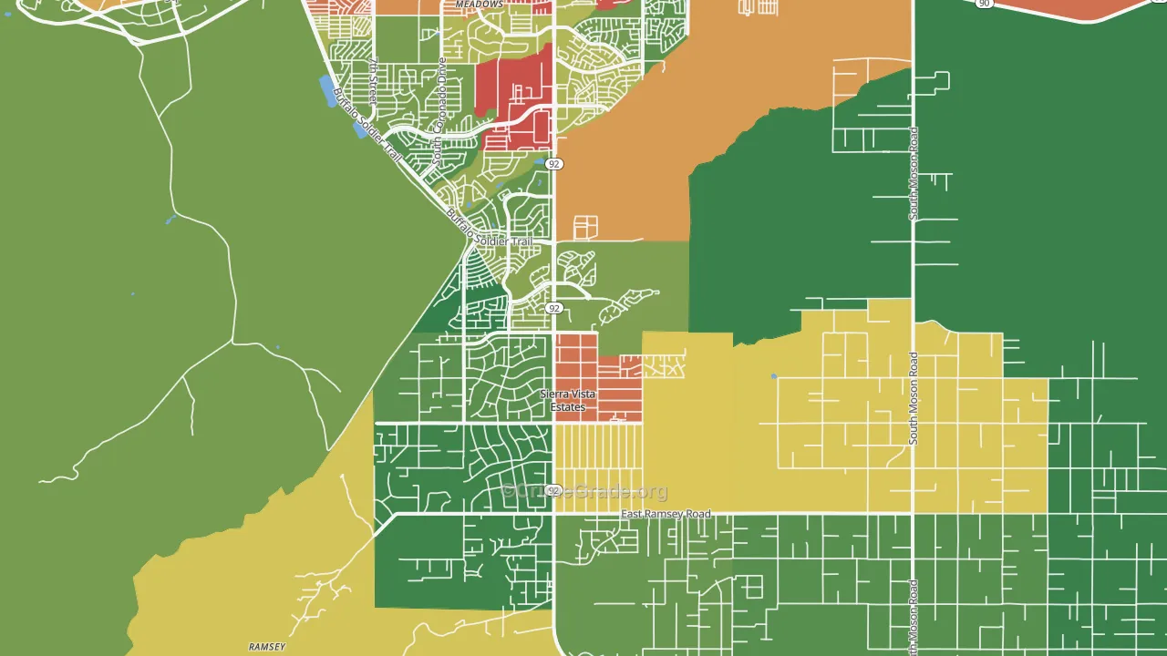 85650, AZ Map of Theft Rates