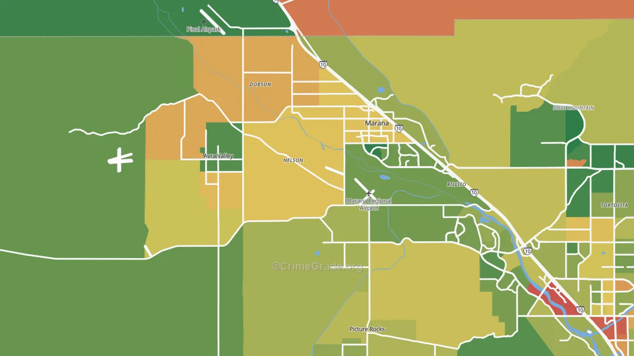 85653, AZ Map of Theft Rates