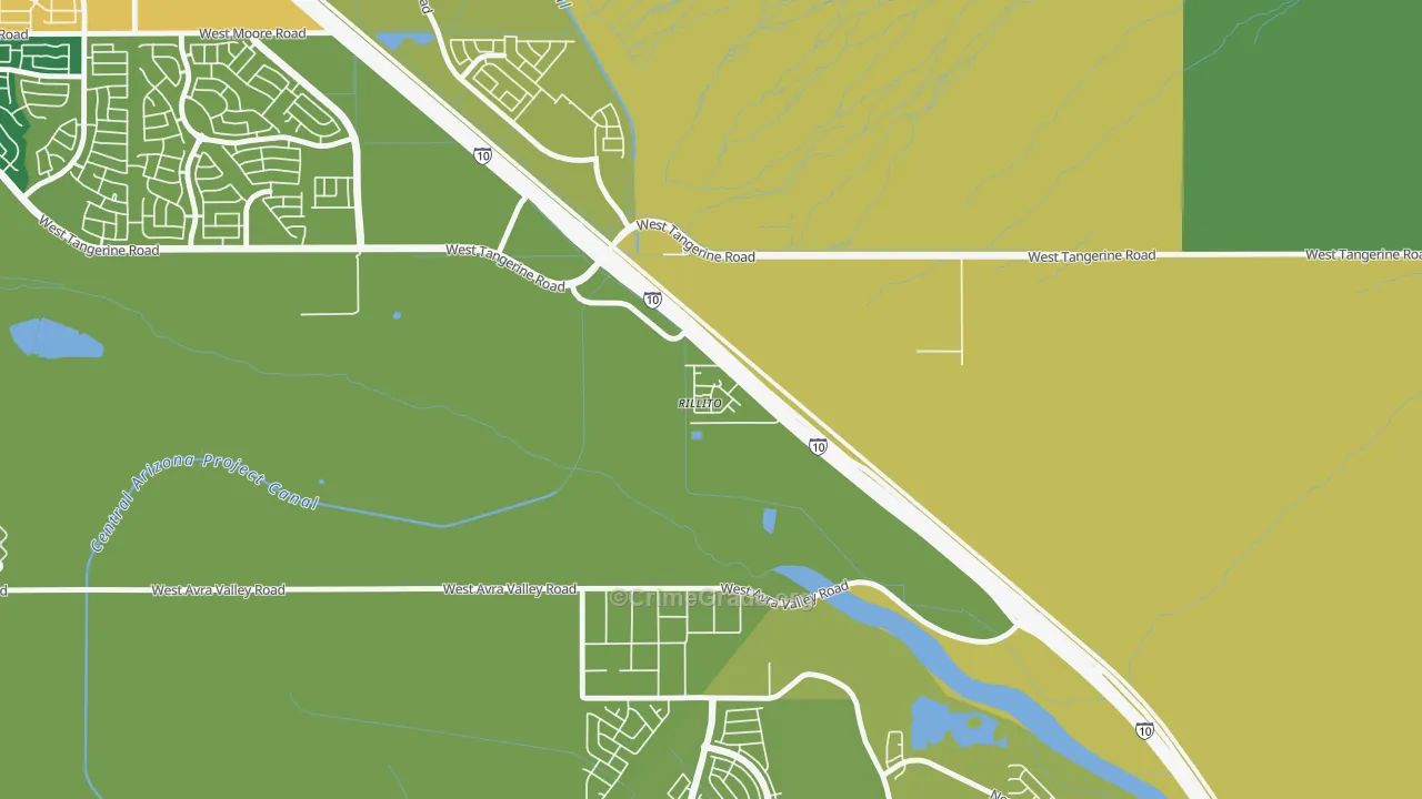 85654, AZ Map of Theft Rates