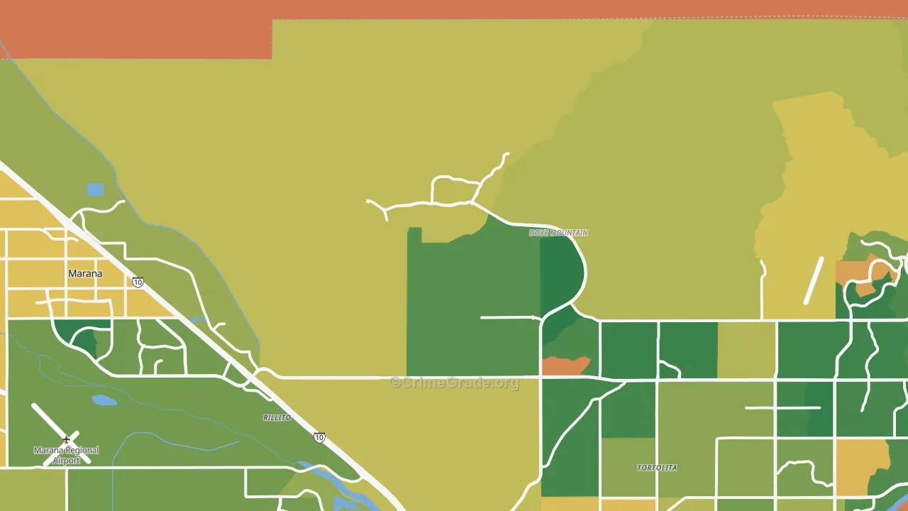 85658, AZ Map of Theft Rates