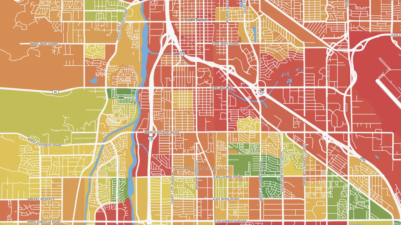85714, AZ Map of Theft Rates