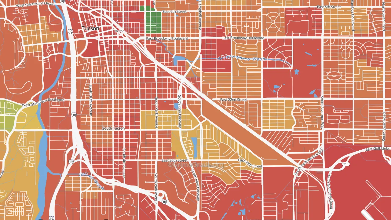 85726, AZ Map of Theft Rates