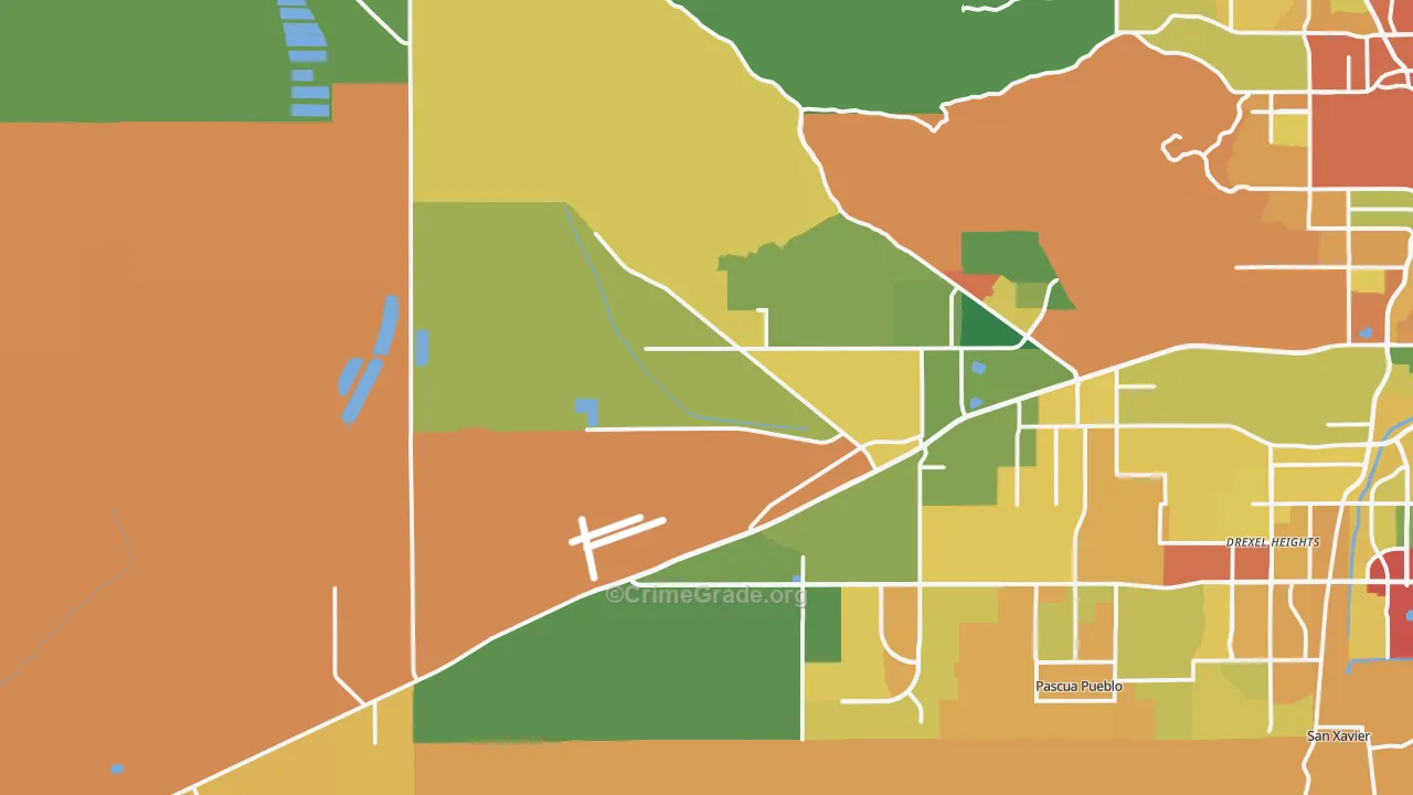 85735, AZ Map of Theft Rates
