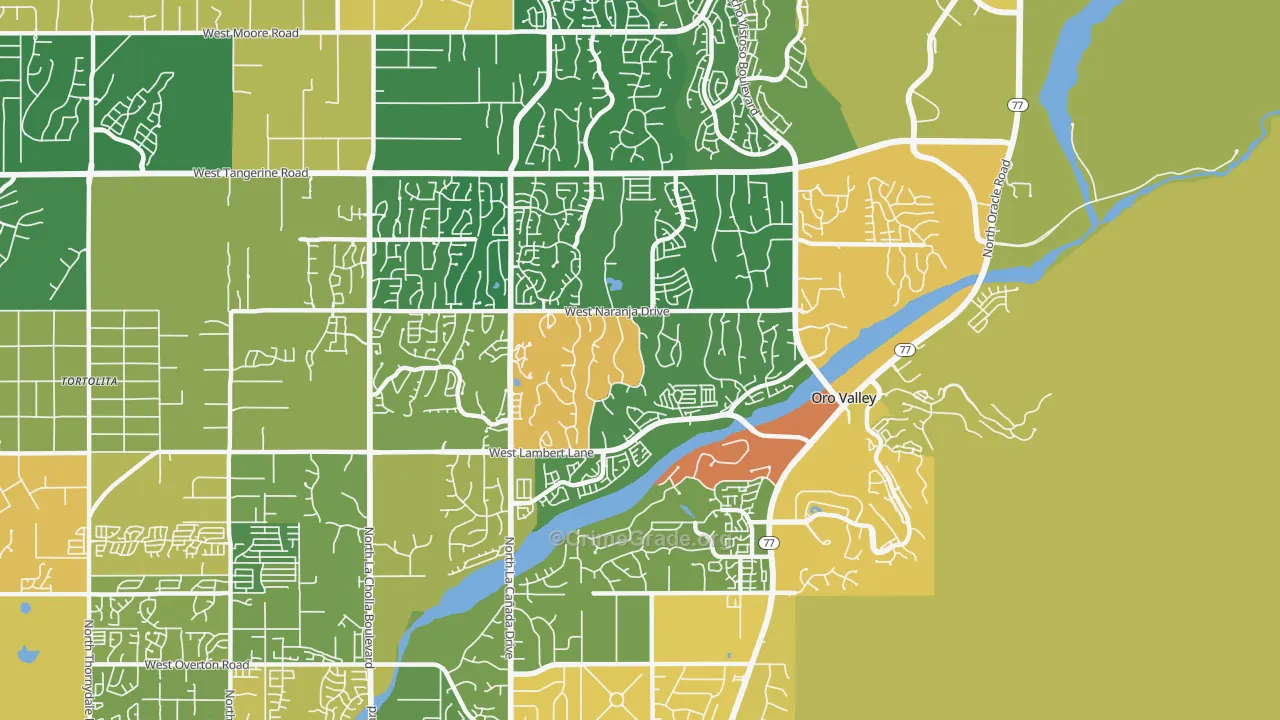 85737, AZ Map of Theft Rates