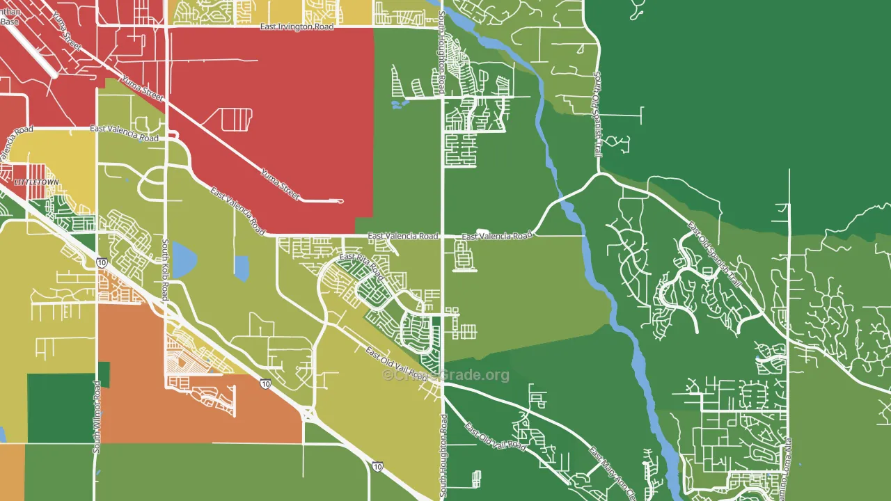 85747, AZ Map of Theft Rates