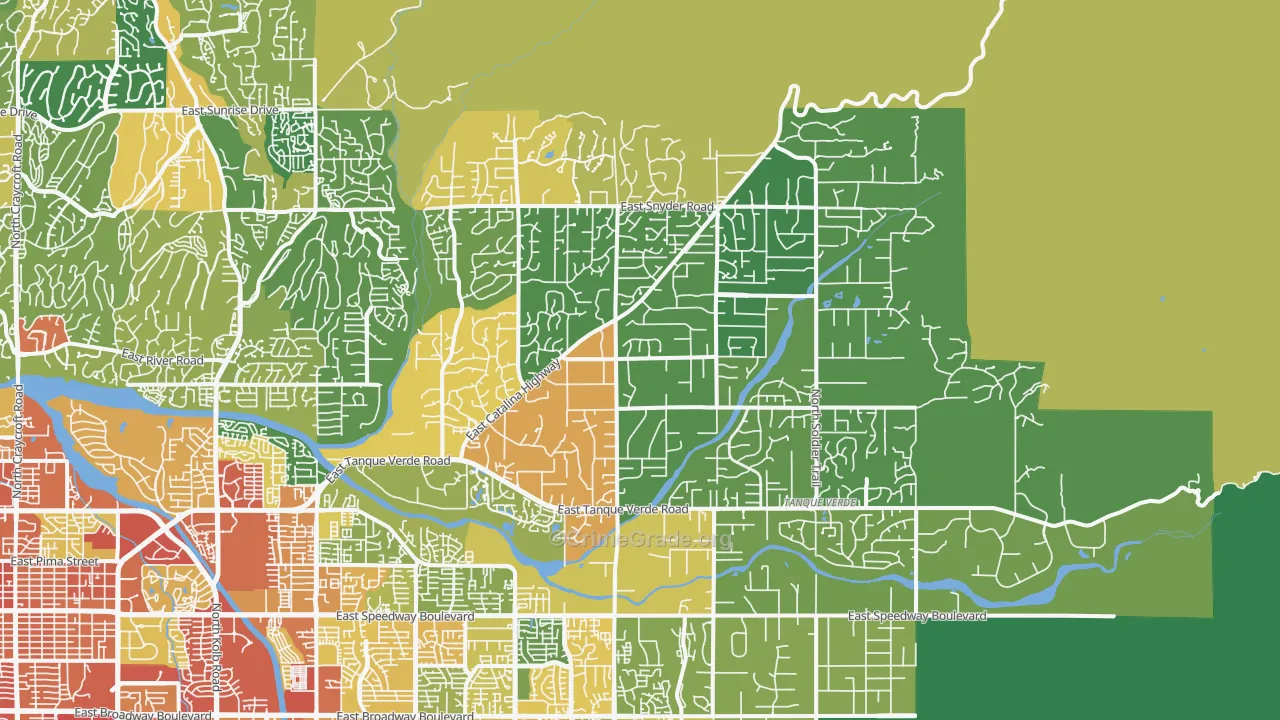 85749, AZ Map of Theft Rates