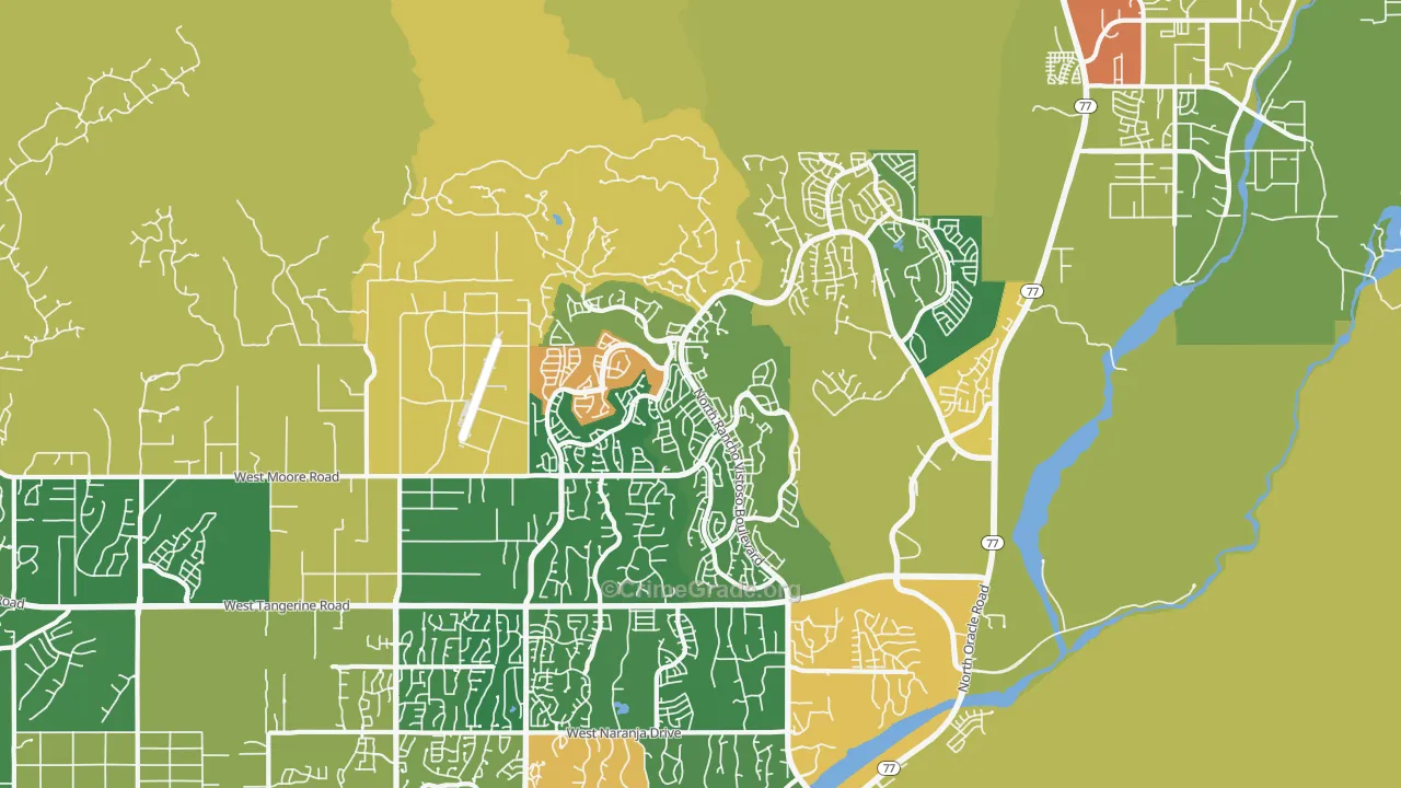 85755, AZ Map of Theft Rates