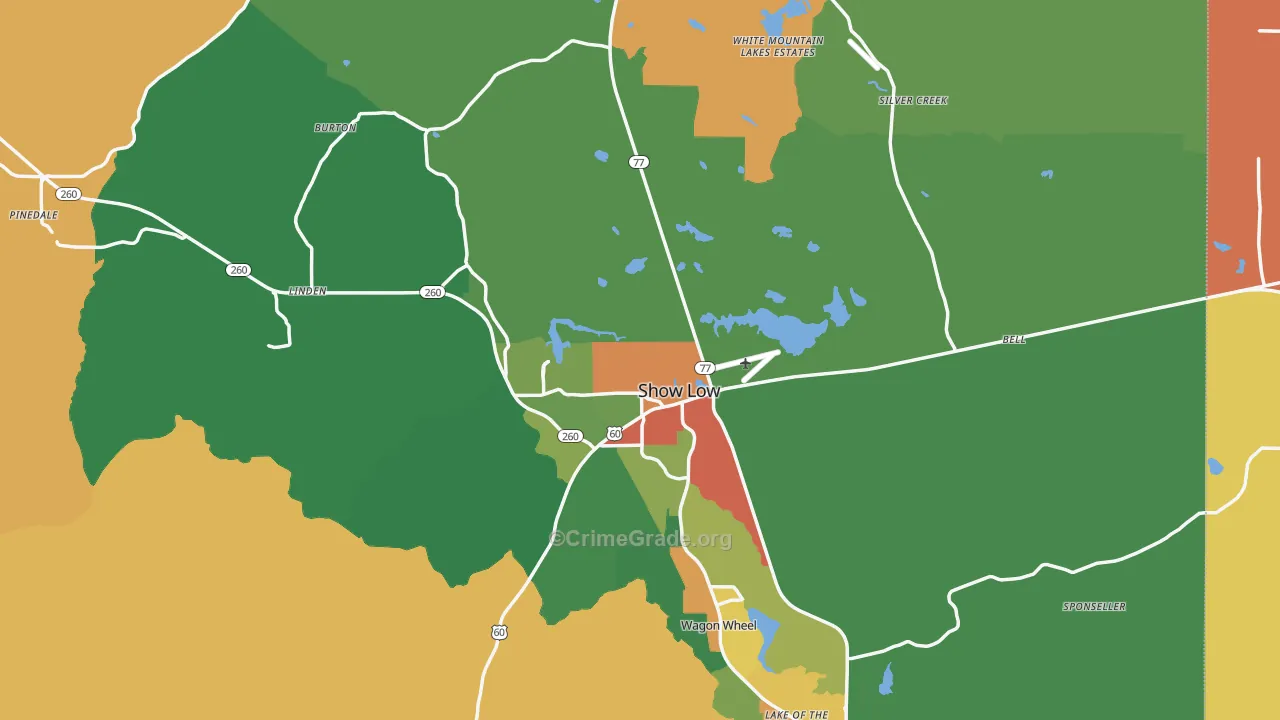 85901, AZ Map of Theft Rates